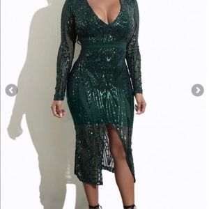 Sequin Mesh Dress